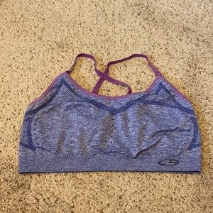 Target sports bra, purple, cross cross adjustable straps, size large, make offer